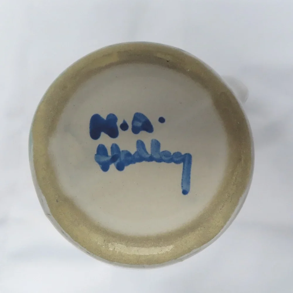 M A Hadley Pottery Spotted Horse Small Pitcher Creamer The End Vintage Stoneware